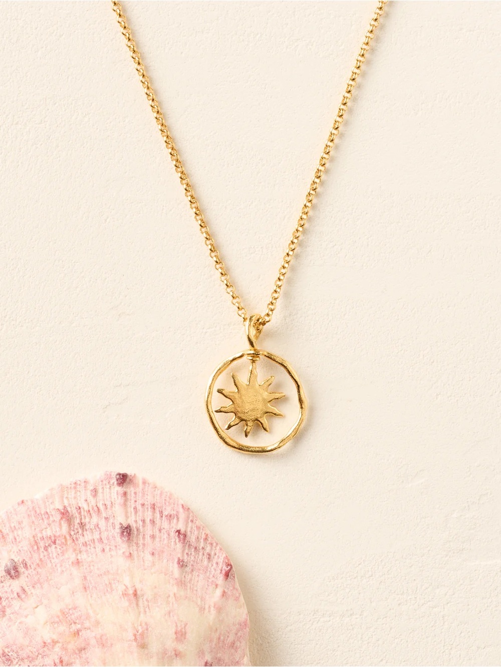 Agapee CALIDA Radiant Sunburst Gold Necklace